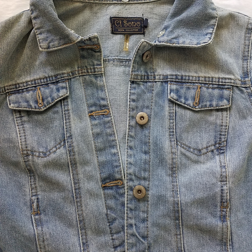 Today ONLY! $15 Denim Jacket Ci Sono - Picture 5 of 6